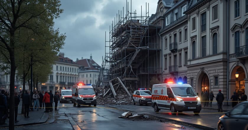 Tragédie à Lausanne : un échafaudage s’effondre, causant la mort de trois personnes