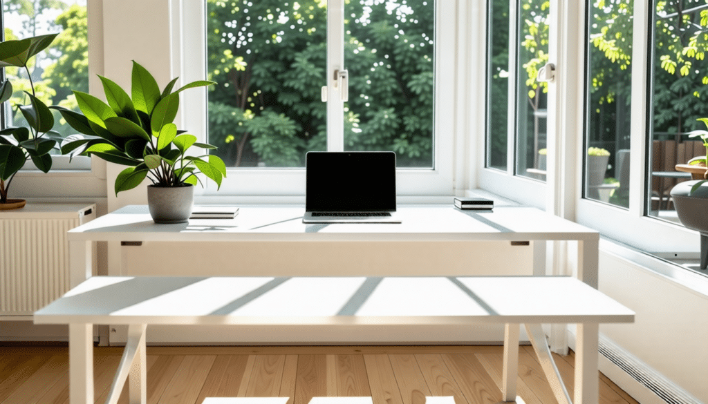 d&eacute;couvrez comment un bureau blanc peut transformer votre espace de travail en un environnement &eacute;pur&eacute; et lumineux. inspirez-vous de nos conseils pour optimiser votre am&eacute;nagement et favoriser la concentration.