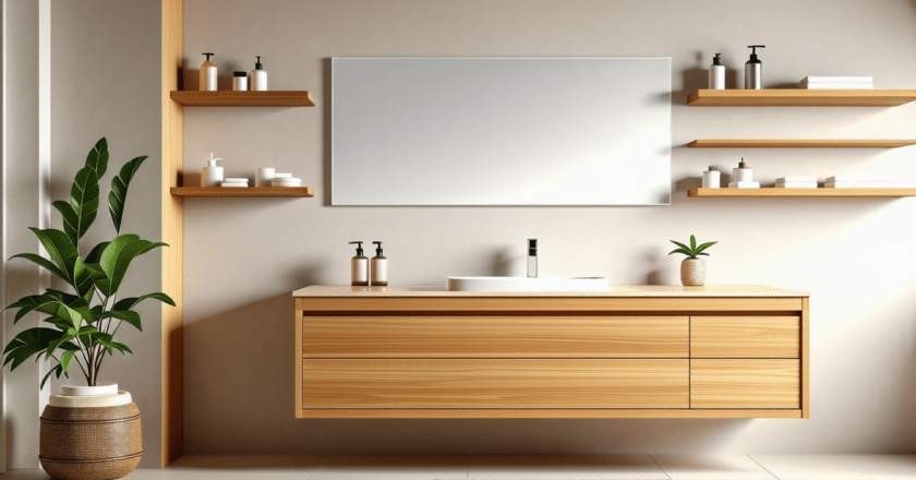 Meuble salle de bain bois : allier chaleur et modernité dans votre espace bain​