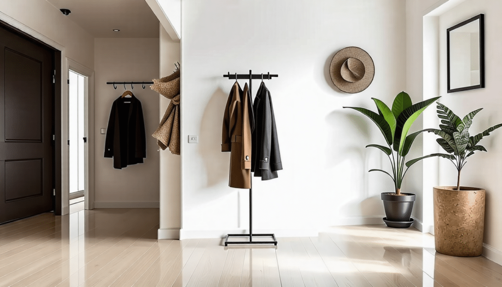 découvrez comment un porte-manteau sur pied peut sublimer votre entrée tout en offrant une solution pratique pour organiser vos vêtements. alliez élégance et fonctionnalité avec notre sélection de porte-manteaux design.