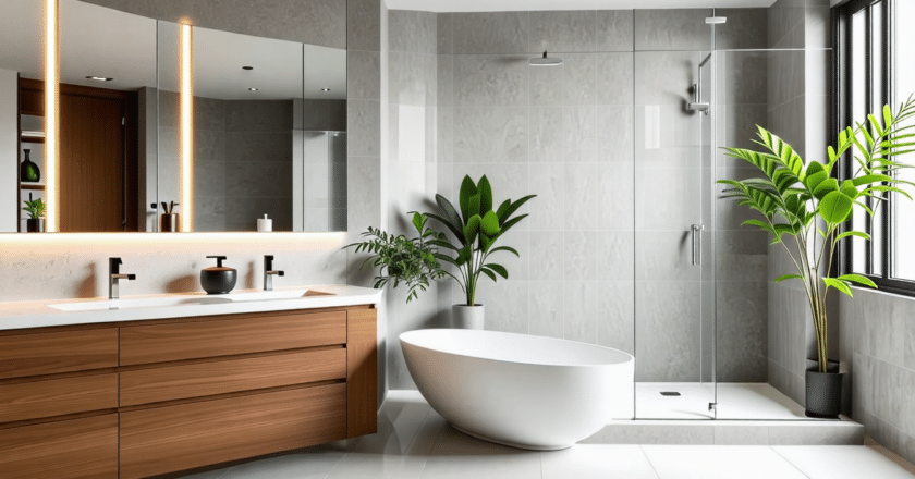 Salle de bain moderne : idées de rénovation pour un espace contemporain​