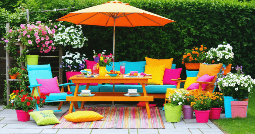 Mobilier d’extérieur coloré : 21 pièces qui égayent votre extérieur