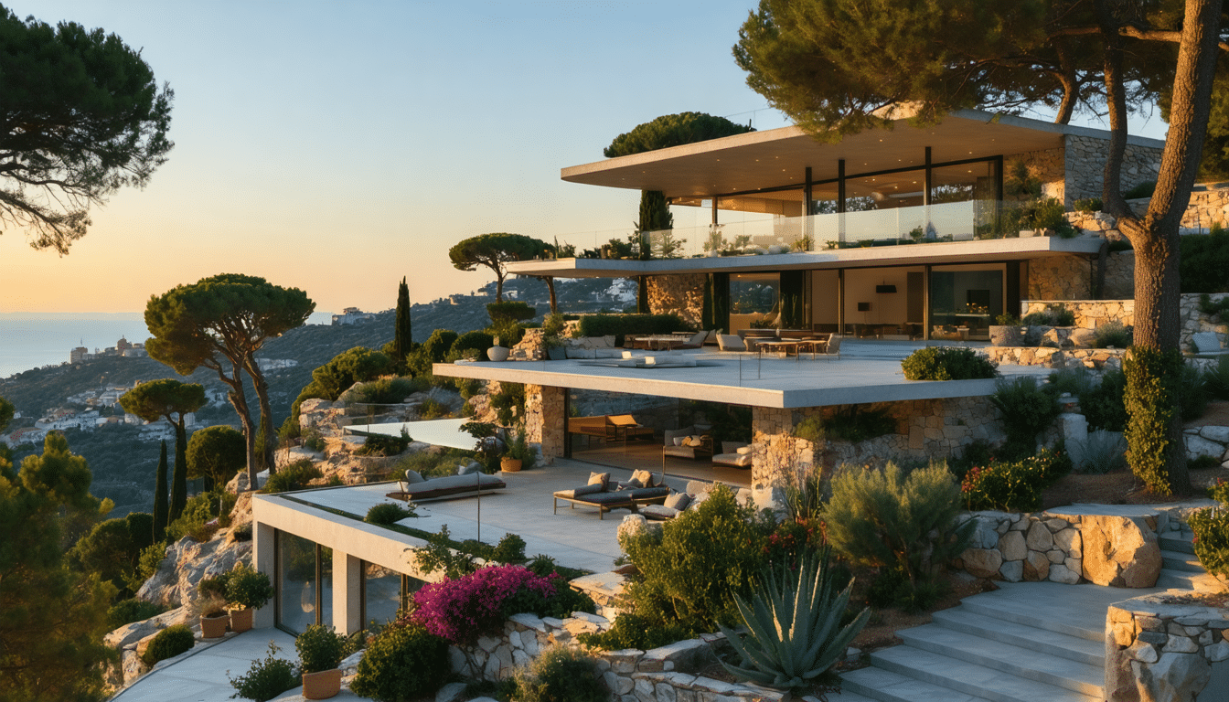 découvrez une maison innovante perchée sur les hauteurs de nice, où le style méditerranéen est réinventé avec modernité et élégance. plongez dans un univers harmonieux alliant confort, design contemporain et vues imprenables sur la côte d'azur.
