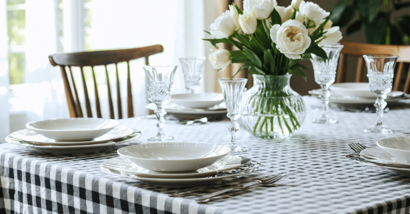 Le motif damier : la tendance incontournable pour sublimer vos tables en 2023