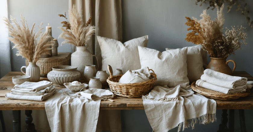 Les accessoires en lin : la touche déco incontournable