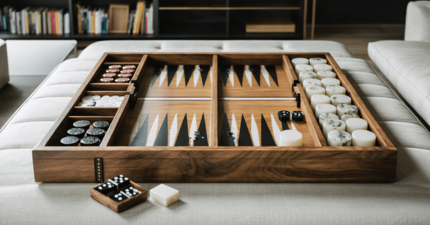 Quand les jeux comme le backgammon et le domino se transforment en objets de design indissociables