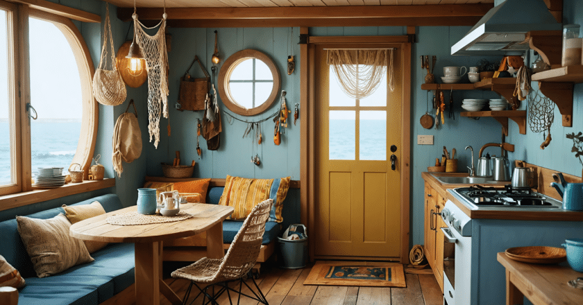 Un appartement conçu comme une charmante cabane de pêcheur