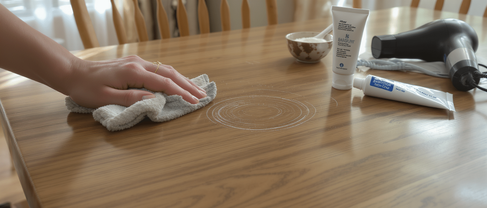 découvrez des astuces simples et pratiques pour éliminer facilement les marques d'eau sur votre table en bois et lui redonner tout son éclat. conseils rapides et efficaces pour un meuble impeccable !