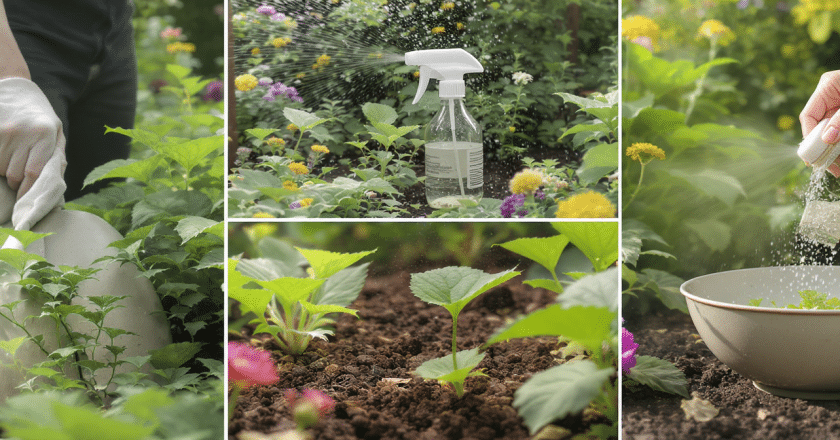 Cinq façons surprenantes d’exploiter le vinaigre blanc pour embellir votre jardin