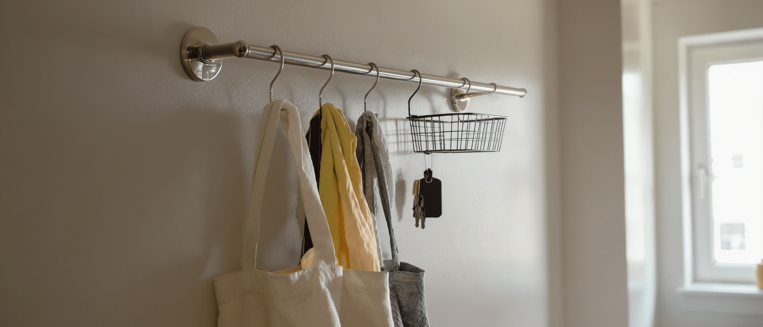 d&eacute;couvrez cinq astuces pratiques pour am&eacute;nager et optimiser votre espace de rangement &agrave; l&rsquo;aide d&rsquo;une simple tringle &agrave; rideaux. maximisez votre organisation avec ces id&eacute;es ing&eacute;nieuses et faciles &agrave; r&eacute;aliser !