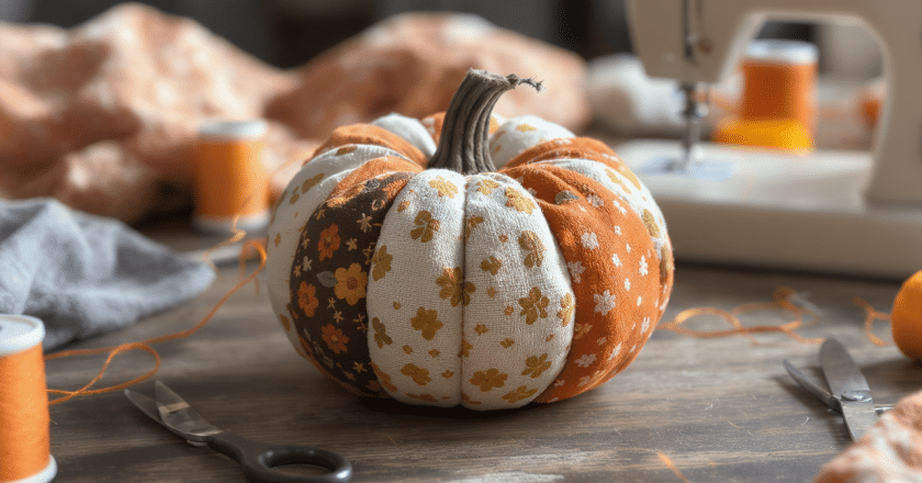 Créez une adorable citrouille en tissu en seulement 5 minutes !