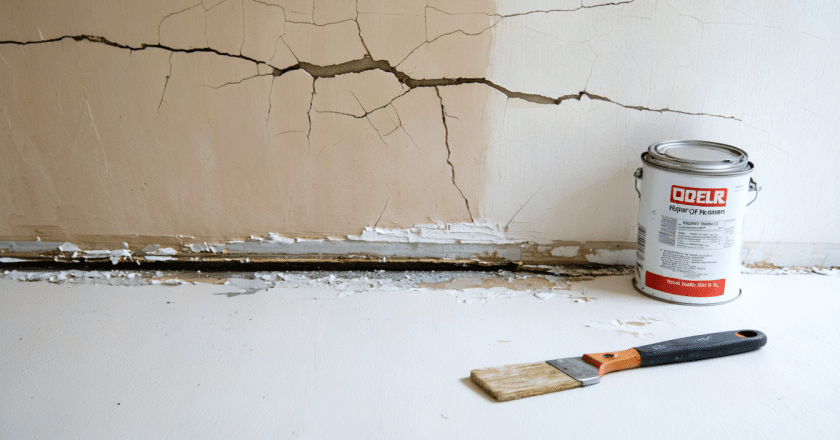 Fissure dans plafond : causes fréquentes et solutions de réparation