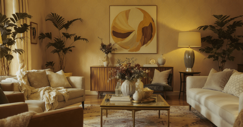 Fusion du style Art déco et Mid-Century : le chaleureux cocon familial d’une décoratrice