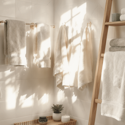 Suspendez vos serviettes avec élégance : 8 astuces déco pour une salle de bain stylée