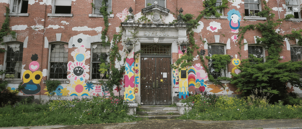 découvrez la transformation spectaculaire d'une ancienne école abandonnée en un refuge vibrant de couleurs, redonnant vie et histoire à un lieu chargé d'émotions.