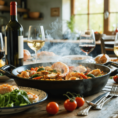 Quel vin avec une paella : conseils d’accord œnologique pour un repas convivial à domicile