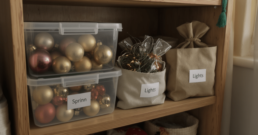 Astuces DIY ingénieuses pour bien ranger vos décorations de Noël