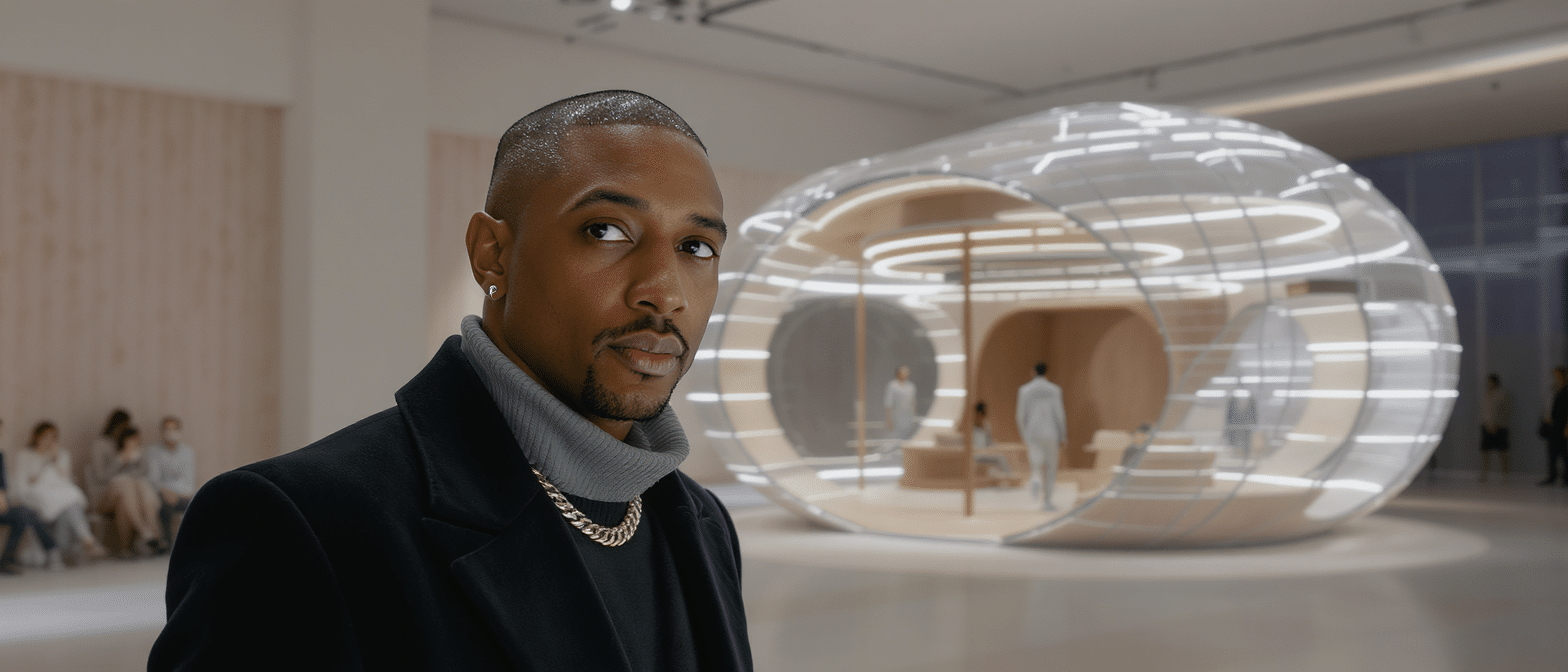 d&eacute;couvrez drophaus, la maison visionnaire cr&eacute;&eacute;e par pharrell williams pour le d&eacute;fil&eacute; louis vuitton, alliant innovation, art et mode dans un concept unique.