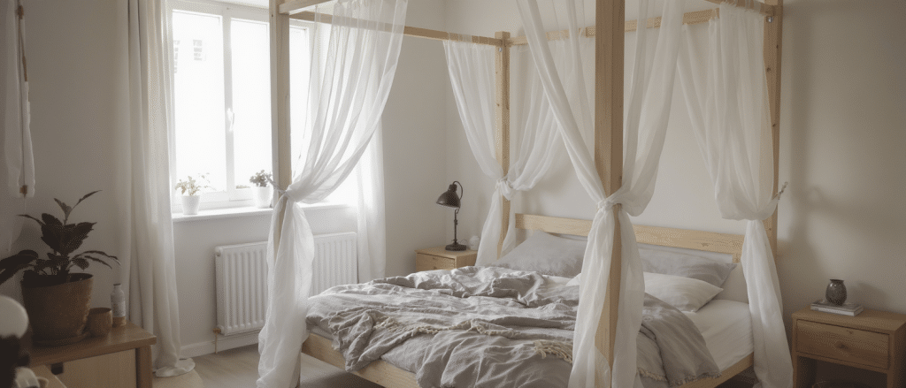 d&eacute;couvrez comment cr&eacute;er facilement un lit &agrave; baldaquin unique chez vous gr&acirc;ce &agrave; notre guide ikea hack. personnalisez votre chambre avec style et cr&eacute;ativit&eacute; !