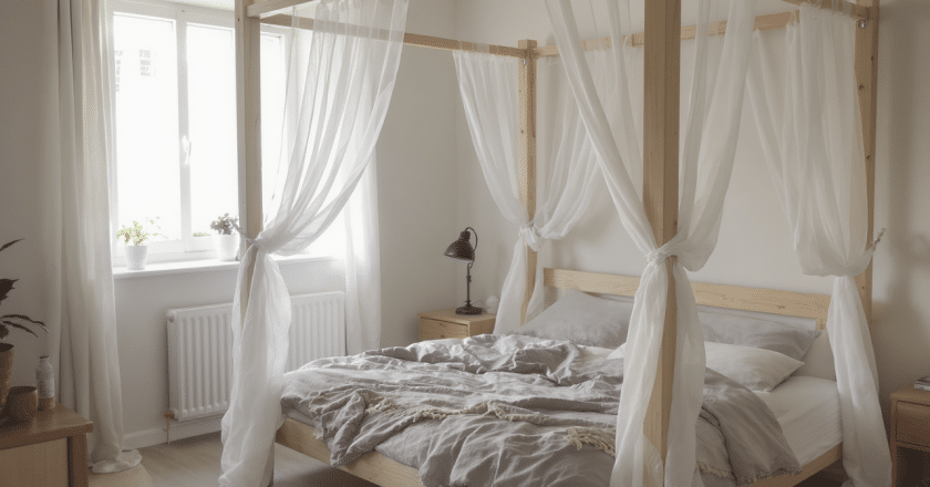 IKEA Hack : comment fabriquer facilement un lit à baldaquin unique chez soi
