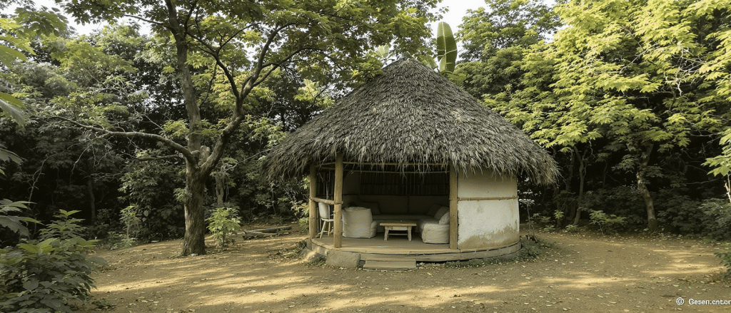 d&eacute;couvrez un refuge naturel et &eacute;pur&eacute; au c&oelig;ur de l'inde, un havre de paix alliant authenticit&eacute; et s&eacute;r&eacute;nit&eacute; pour une exp&eacute;rience unique en pleine nature.