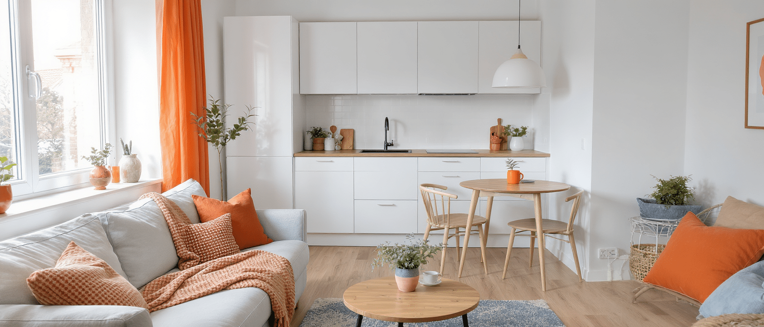 d&eacute;couvrez la transformation spectaculaire d'un appartement de 31 m&sup2; : d'un espace mal con&ccedil;u &agrave; un cocon scandinave vibrant et color&eacute;, alliant fonctionnalit&eacute; et style chaleureux.