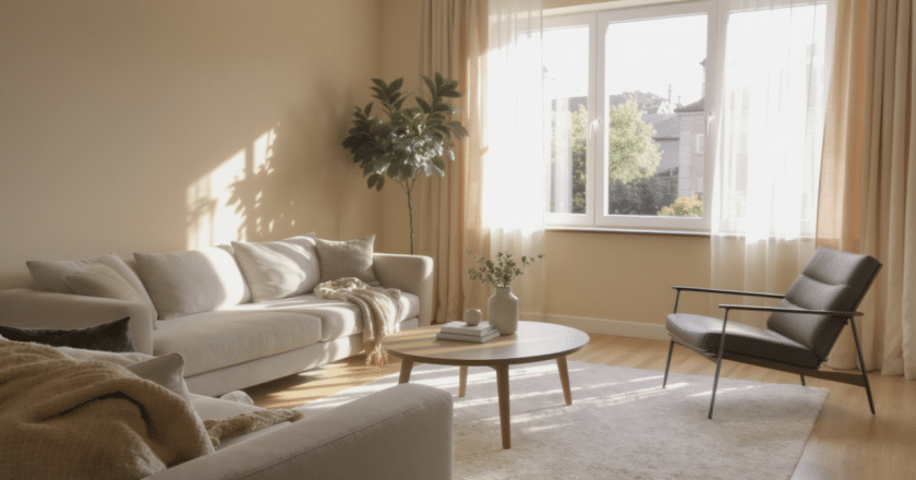 Cet appartement rénové révèle tout son charme à travers sa pièce de vie exceptionnelle
