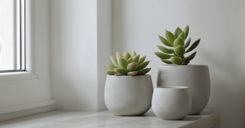 plantes succulentes au design épuré nécessitant un entretien minimal