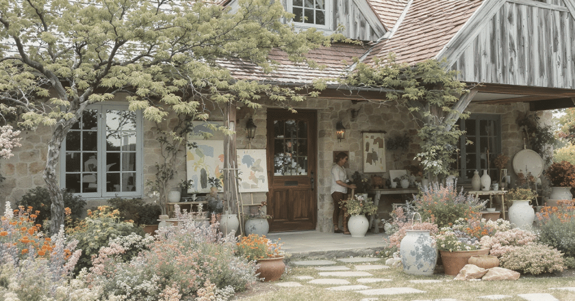 D’une ferme florale à une maison familiale : révélation d’un atelier-galerie unique
