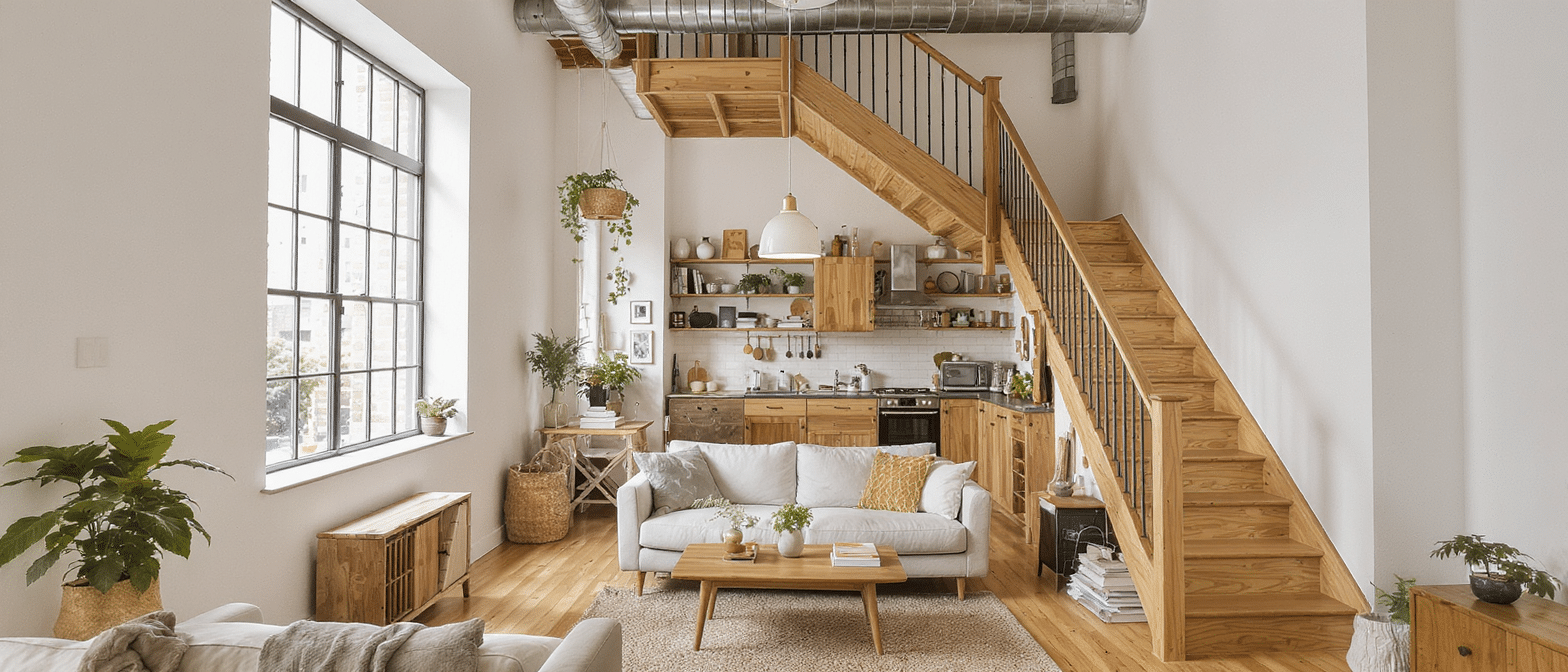 d&eacute;couvrez la transformation spectaculaire d'un atelier d'artiste en un mini triplex familial cosy alliant charme et fonctionnalit&eacute;. un espace unique r&eacute;invent&eacute; pour un confort optimal.