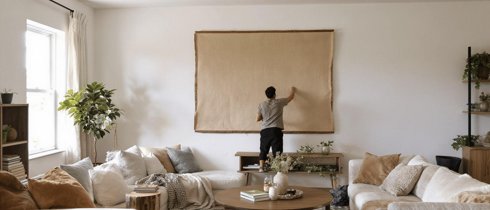 d&eacute;couvrez comment transformer un mur vide avec un tableau xxl fait maison gr&acirc;ce &agrave; notre guide diy, pour sublimer et personnaliser votre int&eacute;rieur facilement.