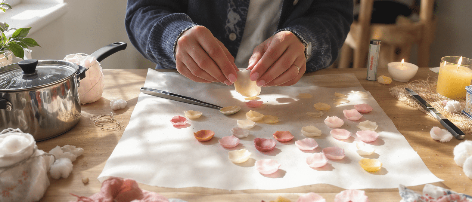 participez &agrave; notre atelier cr&eacute;atif printanier et apprenez &agrave; cr&eacute;er des fleurs uniques et originales en utilisant de la cire de bougie. une activit&eacute; artistique et ludique pour exprimer votre cr&eacute;ativit&eacute; au printemps.