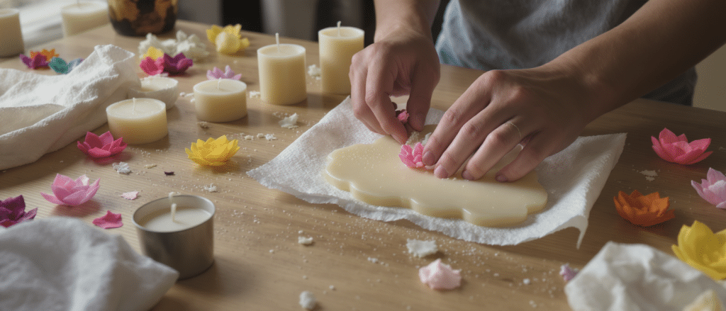 participez &agrave; notre atelier cr&eacute;atif printanier et apprenez &agrave; concevoir des fleurs uniques en utilisant de la cire de bougie. une activit&eacute; artistique et originale pour r&eacute;v&eacute;ler votre cr&eacute;ativit&eacute;.