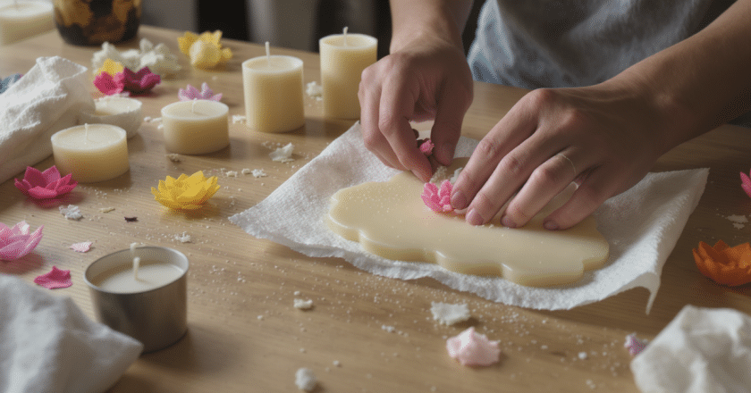 Atelier créatif printanier : façonnez des fleurs originales à partir de cire de bougie