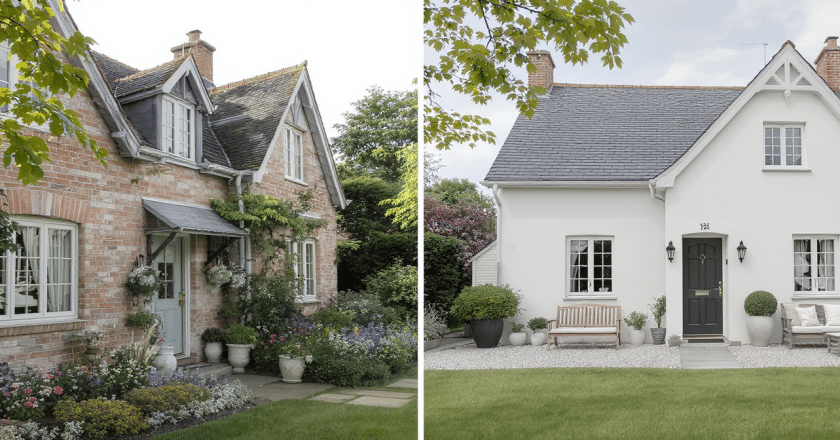 Avant et après : Métamorphose d’une maison charmante entre douceur cottage et élégance minimaliste