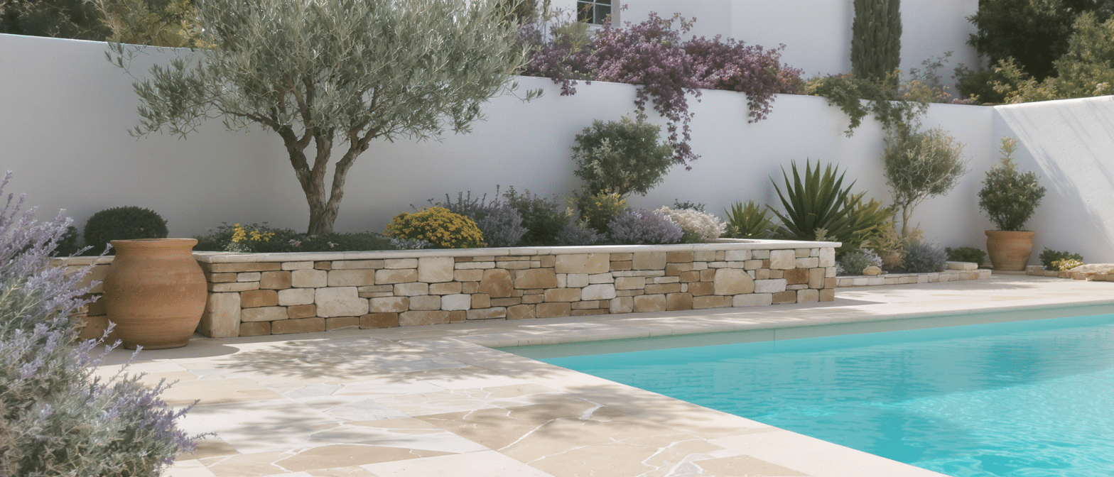 d&eacute;couvrez comment am&eacute;nager un jardin m&eacute;diterran&eacute;en id&eacute;al autour de votre piscine gr&acirc;ce &agrave; nos conseils pratiques et astuces pour un espace harmonieux et v&eacute;g&eacute;tal.