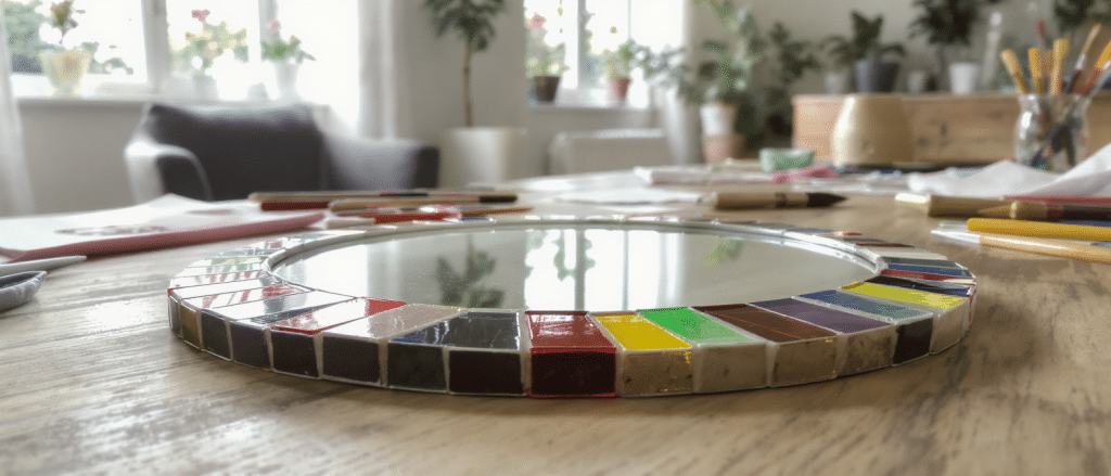 apprenez &agrave; cr&eacute;er un miroir color&eacute; diy pour &eacute;gayer votre int&eacute;rieur avec une touche vibrante et pleine de vie. un projet simple et cr&eacute;atif pour illuminer votre d&eacute;coration.