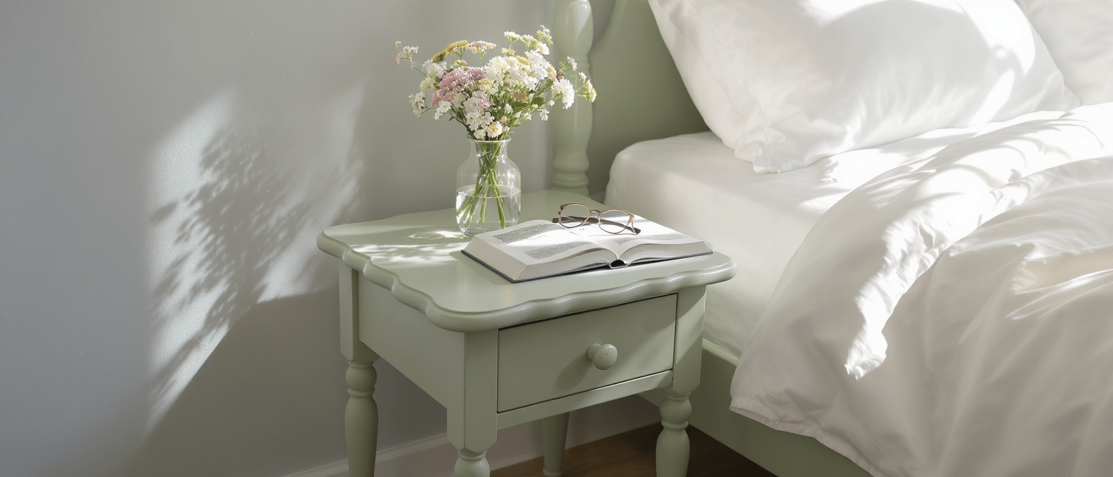 d&eacute;couvrez comment customiser votre table de chevet ikea avec des bords festonn&eacute;s pour apporter une touche fra&icirc;che et printani&egrave;re &agrave; votre int&eacute;rieur.