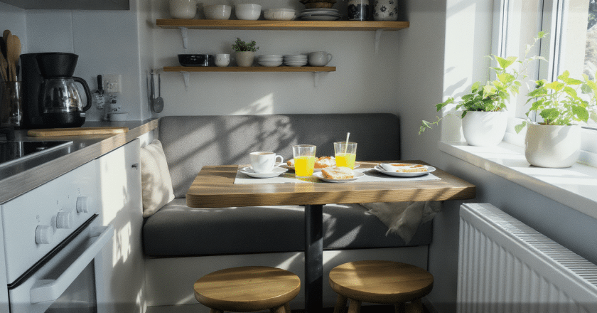 Le coin petit-déjeuner : l’astuce déco incontournable pour maximiser l’espace de votre cuisine