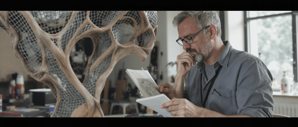explorez l'univers innovant de joris laarman, o&ugrave; l'art rencontre la science pour cr&eacute;er un design bio-optimiste alliant technologie et durabilit&eacute;.