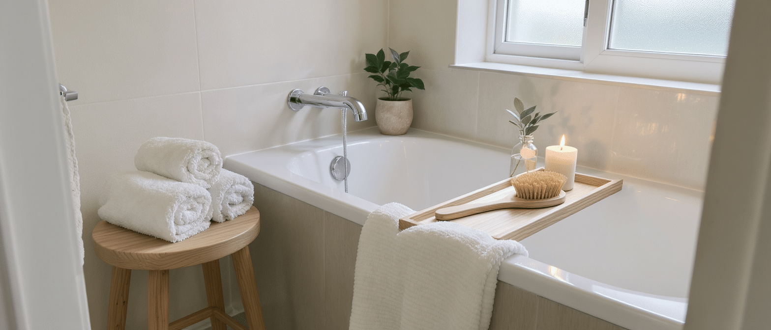 d&eacute;couvrez le &laquo; bathscaping &raquo;, l'art simple et tendance pour transformer votre salle de bains en un v&eacute;ritable havre de paix, alliant esth&eacute;tisme et bien-&ecirc;tre.
