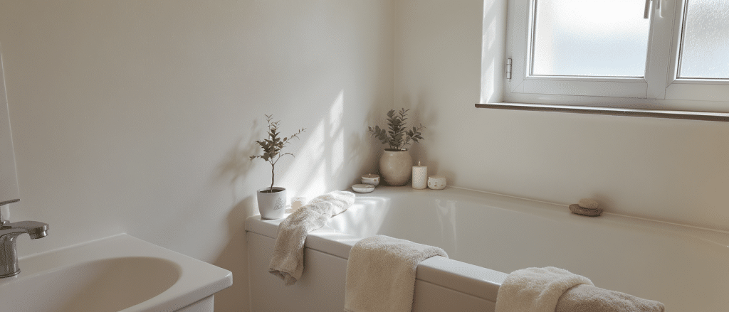 d&eacute;couvrez le "bathscaping", l'art simple et &eacute;l&eacute;gant de transformer votre salle de bains en un v&eacute;ritable havre de paix pour un quotidien apaisant et revitalisant.
