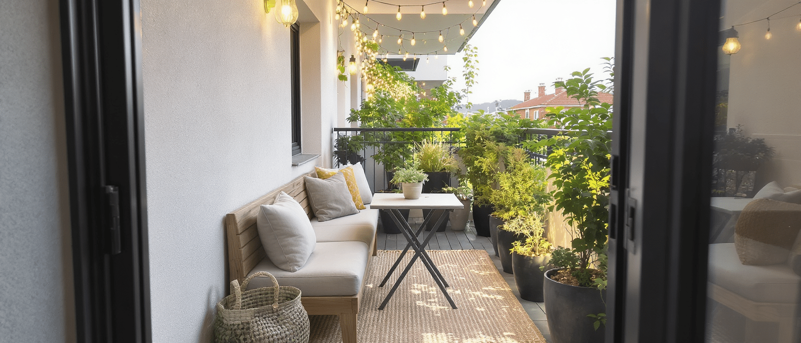 apprenez &agrave; transformer votre balcon filant en un espace de vie charmant gr&acirc;ce &agrave; nos astuces ing&eacute;nieuses et pratiques.