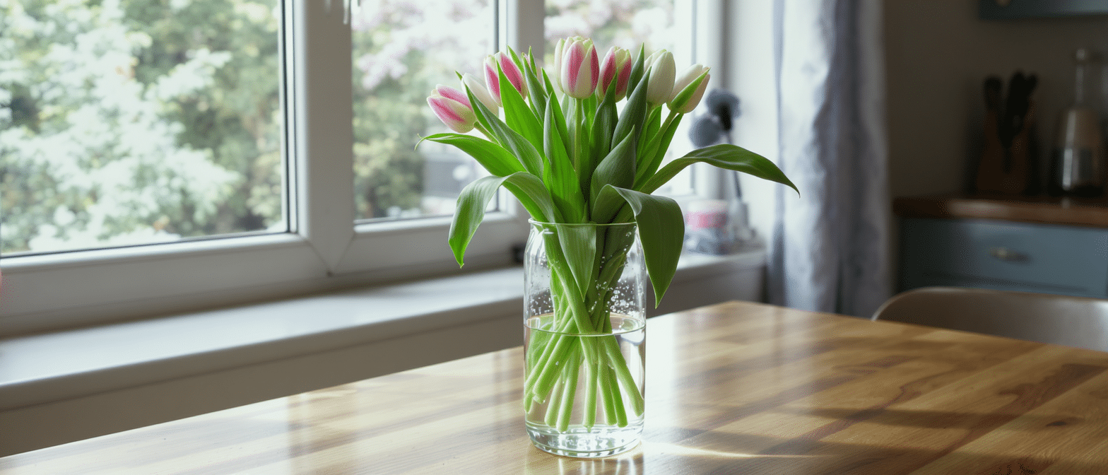 d&eacute;couvrez une m&eacute;thode simple et efficace pour prolonger la fra&icirc;cheur de vos tulipes en bouquet et profiter plus longtemps de leur beaut&eacute; &eacute;clatante.