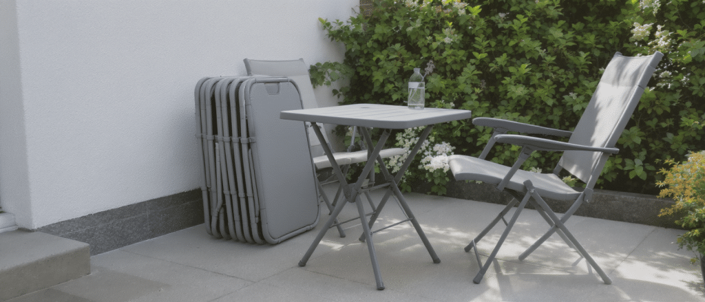 d&eacute;couvrez comment optimiser votre espace ext&eacute;rieur avec un salon de jardin pliable et pratique, alliant confort, design et gain de place pour profiter pleinement de vos moments en plein air.