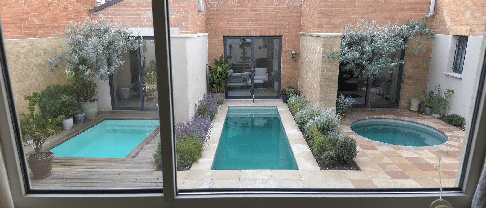 d&eacute;couvrez comment trois petites cours ont &eacute;t&eacute; transform&eacute;es en piscines de r&ecirc;ve gr&acirc;ce &agrave; une m&eacute;tamorphose spectaculaire alliant design et fonctionnalit&eacute;.