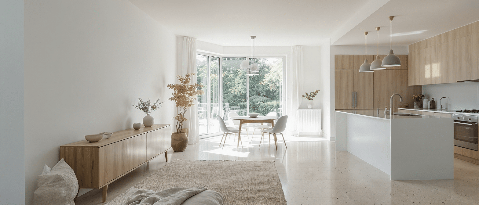 d&eacute;couvrez un appartement ouvert et lumineux o&ugrave; la vie s'organise sans murs ni portes, offrant un espace convivial, fluide et baign&eacute; de lumi&egrave;re naturelle.