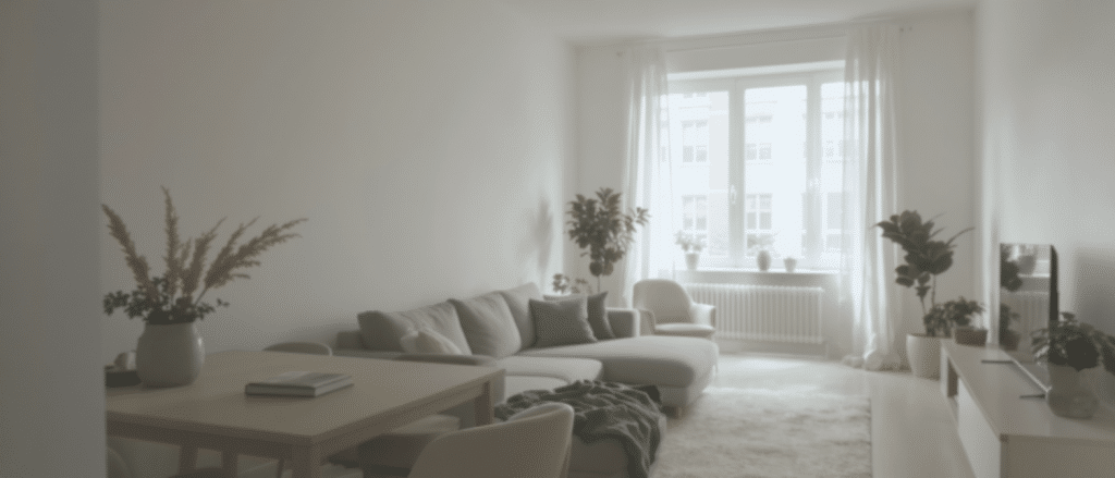 d&eacute;couvrez un appartement ouvert et lumineux, pens&eacute; pour vivre sans murs ni portes, favorisant l'espace, la lumi&egrave;re naturelle et une ambiance conviviale.