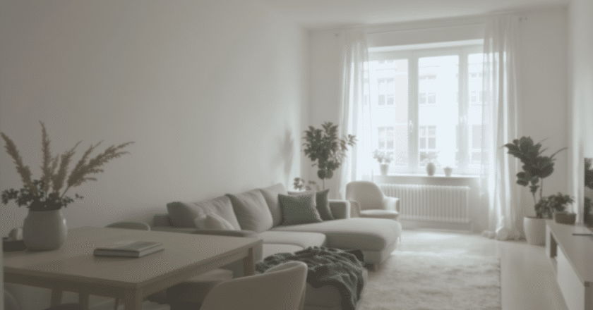 Un appartement ouvert et lumineux : vivre sans murs ni portes