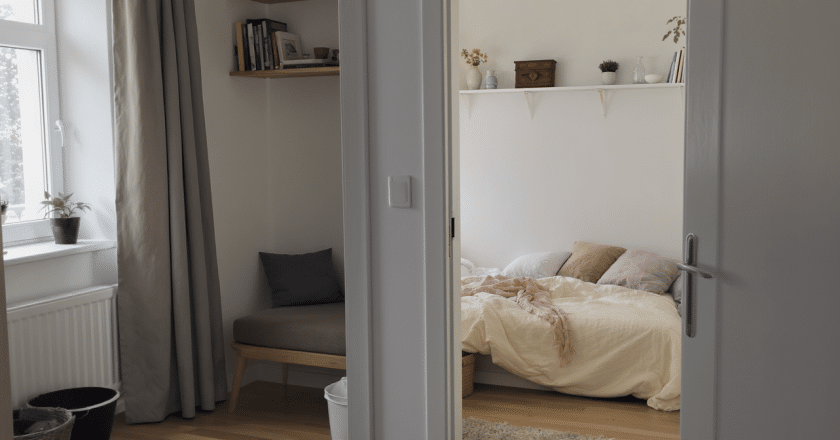 Transformation ingénieuse : comment un appartement de 39 m² a été réaménagé en deux espaces nuit distincts